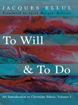 cover image of To Will & to Do, Volume One